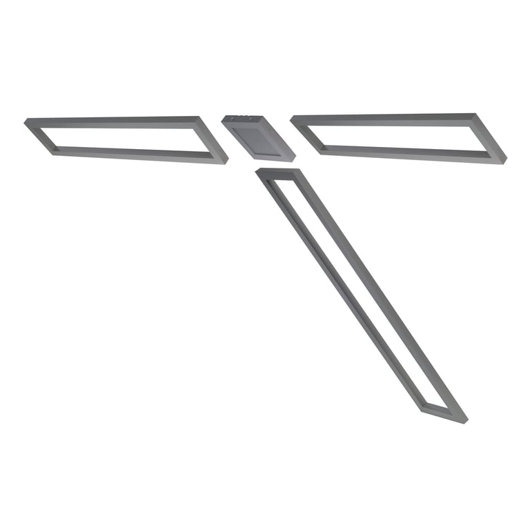 AIXLIGHT BASISFRAME 1 zilvergrijs 160cm