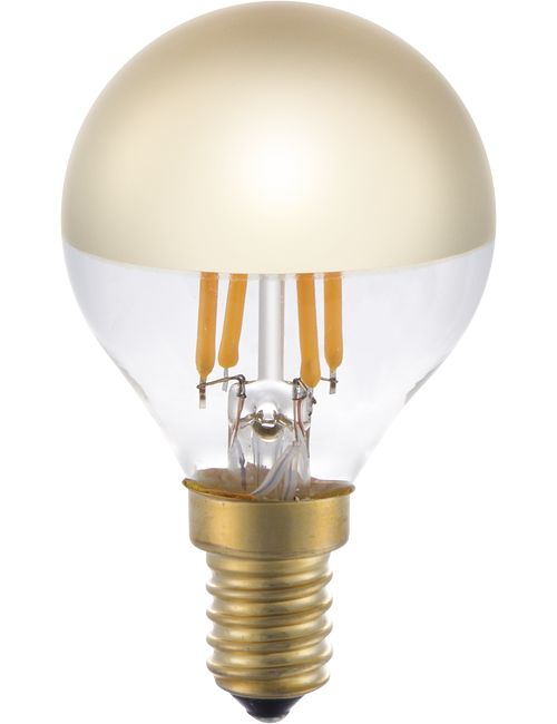 Masterlight - LED E14 Fila Ball Top Mirror G45x75 230V 250Lm 4W 925 AC Gol SLF023871312