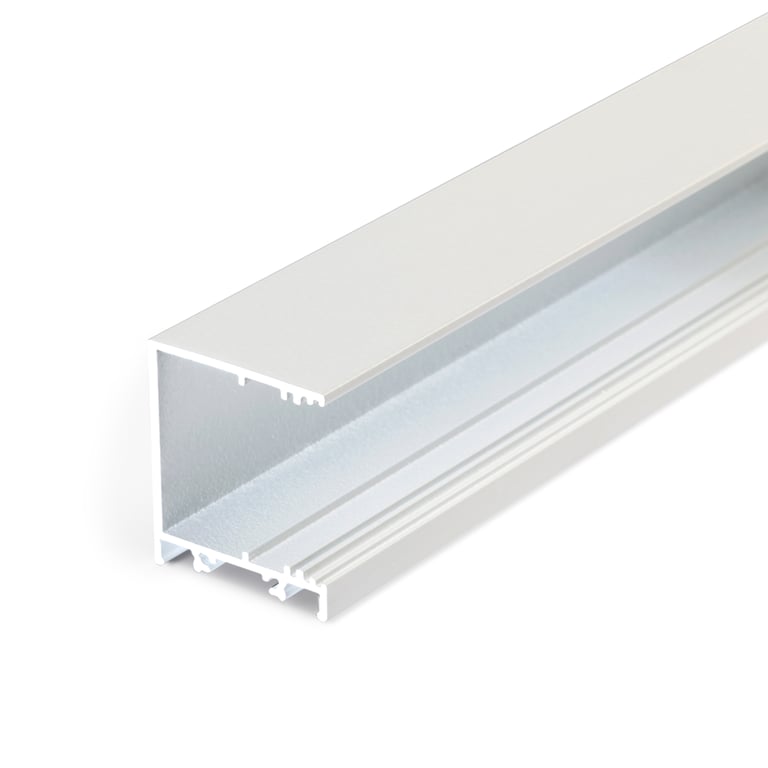 Profiel 30, type 30-03 opbouw haaks, Wit, 1 meter