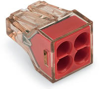 LASKLEM 4-VOUDIG 4MM² TRANSPARANT ROOD