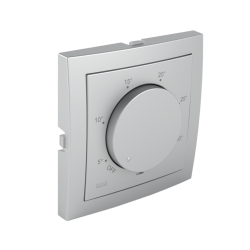 Efapel inb. knop tbv theromstaat met draaifunctie aluminium
