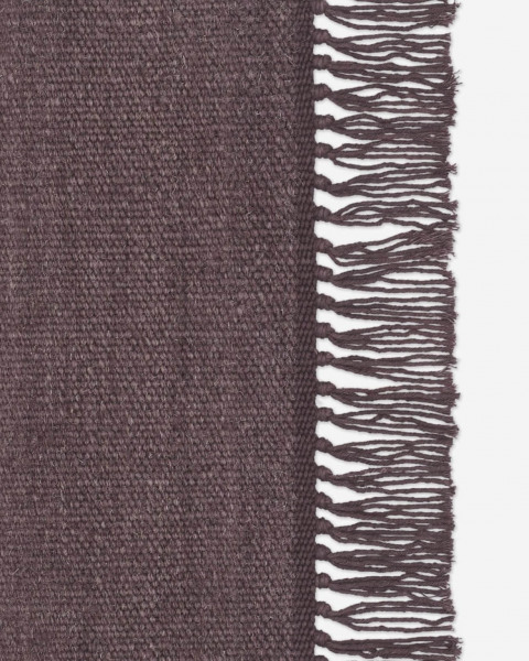 Kvadrat vloerkleed Vintage Plain Donkerpaars 0045