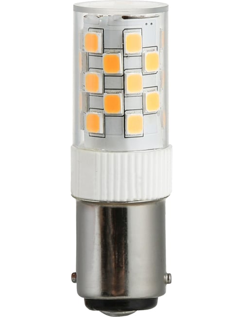 Masterlight - LED Ba15d Tube T17x52 230V 380Lm 3.5W 830 AC/DC Clear Non-Di SL024350830