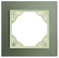 Efapel metallo/metaal afdekr. 1v titanium/parel