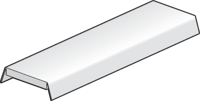 Niko - Vlakke milky white cover, 2 m