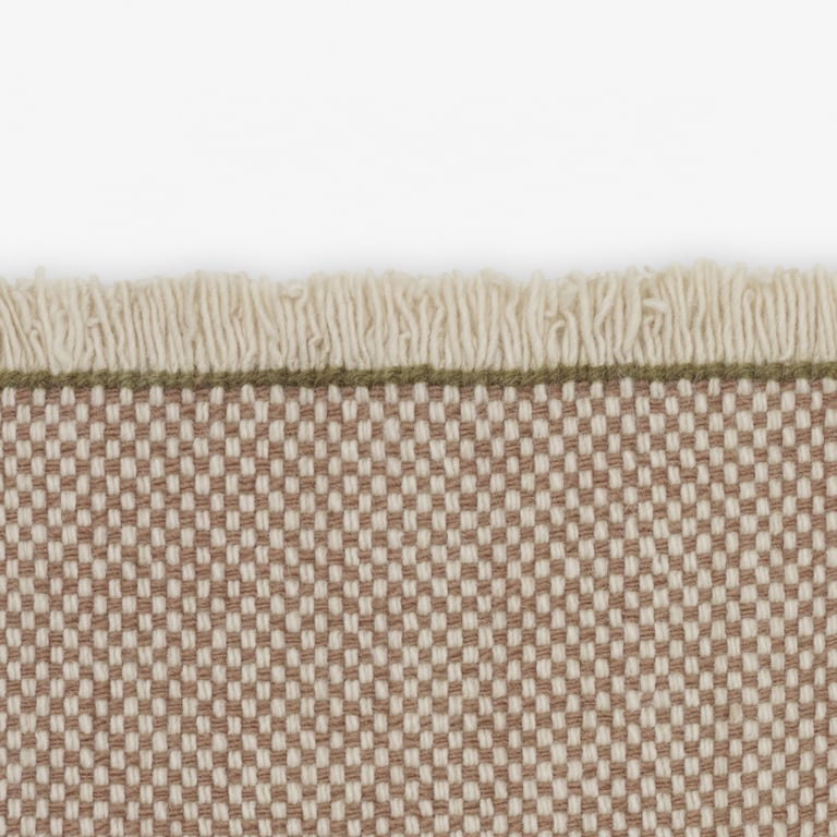 Kvadrat vloerkleed Duotone Bruin Gebroken Wit 0631