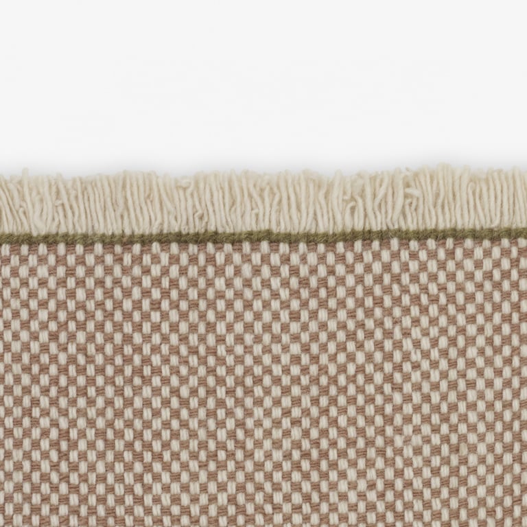 Kvadrat vloerkleed Duotone Bruin Gebroken Wit 0631