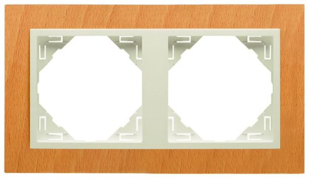 Efapel arbore/hout afdekr. 2v beukenhout/parel