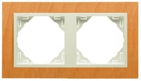 Efapel arbore/hout afdekr. 2v beukenhout/parel