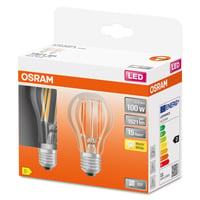 LED Retrofit CLASSIC A 100 CL 11 W/2700K E27 (CS à 2 PCE)
