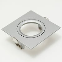 Downlight ring, vierkant 88(76)mm, zilver