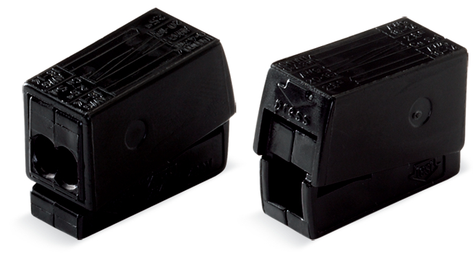 2-DRAADS KROONKLEM 2,5MM² ZWART