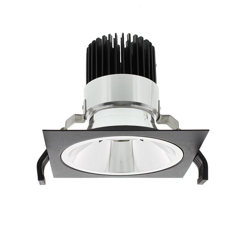 LUMIKO TRM-4K-145-BL - Vierkant pasring 145x145mm voor Juno module, Zw