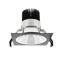 LUMIKO TRM-4K-145-BL - Vierkant pasring 145x145mm voor Juno module, Zw