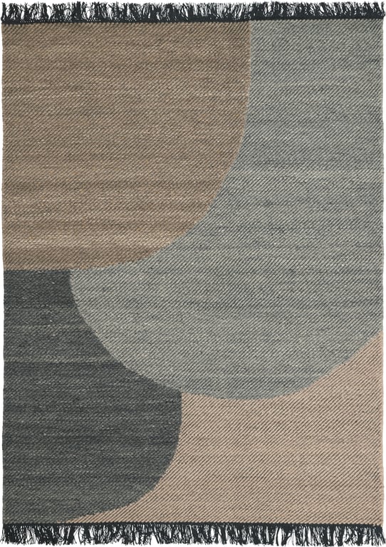 Hip grafisch vloerkleed Eef Charcoal