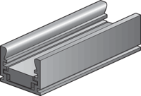 Niko - Aluminium profiel met verstelbare hoogte, 2 m