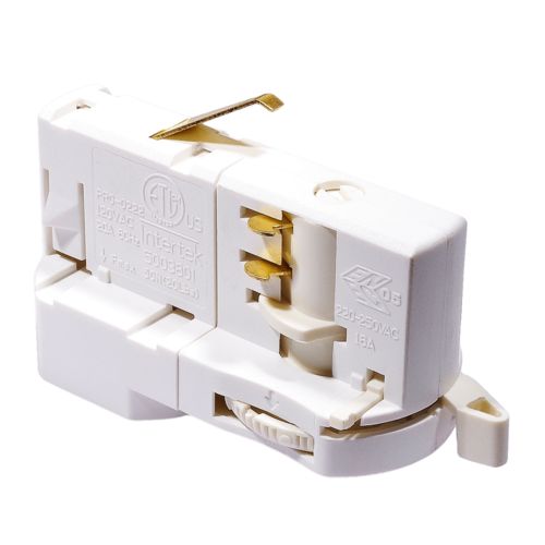 Universele 3-F railadapter Wit
