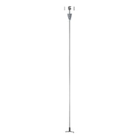 Draadophangset stang S-TRACK 3F-rail z.grijs 100cm