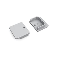 LUMIKO P20-TL-EK-ZV - Eindkap voor Profiel 20 trimless/stuc, zilvergri
