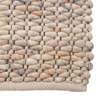 Wollen vloerkleed handgeweven Filou Zand Mix 38