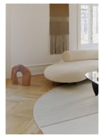 Hip vloerkleed rond Mila Beige