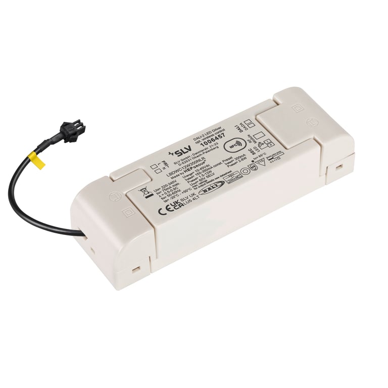 Led-driver 12W 200mA, met radio-interface voor Numinos, DALI