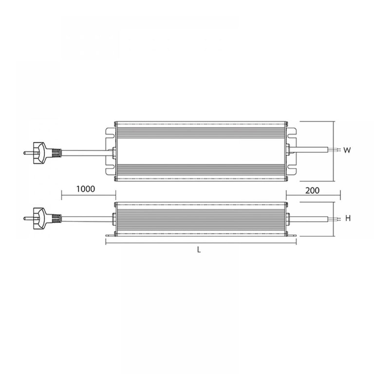 LED Voeding | 12V | 30W | IP67 | DC Stekker