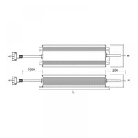 LED Voeding | 12V | 30W | IP67 | DC Stekker
