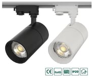 3CCT TRIAC-DIM LED TRACKLIGHT Zwart 3-PHASE 20W 3000K/4000K/5000K 1900Lm