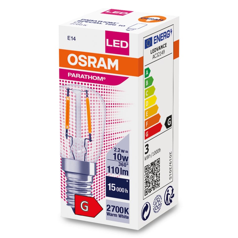 PARATHOM® SPECIAL T26 12 2.2 W/2700 K E14 (CS à 1 PCE)