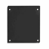 E69 eindkap alu zwart RAL9005 voor profiel PN17, 2 ST, incl.