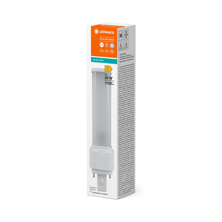 DULUX LED D EM &amp; AC MAINS V 9W 840 G24D-3