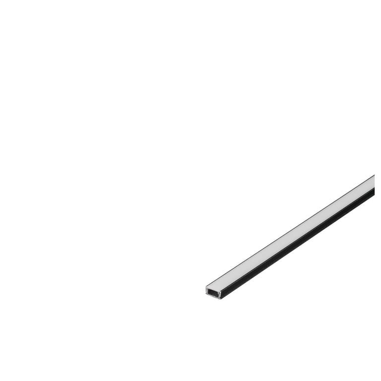 GLENOS Lijnprofiel 1107-100 zwart mat, 1m