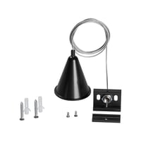 3-Fase rail, pendelset, zwart