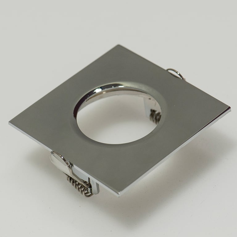 Downlight ring, vierkant 82(72)mm, chrome