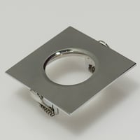 Downlight ring, vierkant 82(72)mm, chrome
