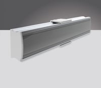 Al profiel Slimline breed 15mm/1m, Transparante lens