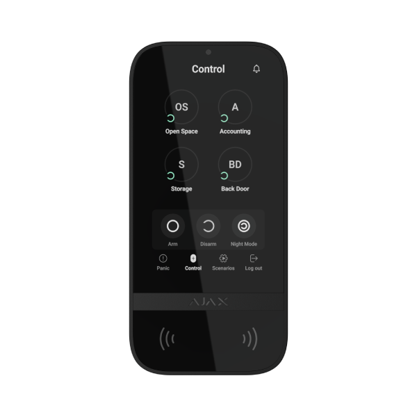 AJAX - KeyPad TouchScreen - Zwart