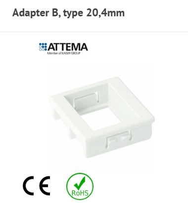 Attema AT1974 Adapter B, type 20,4mm per stuk