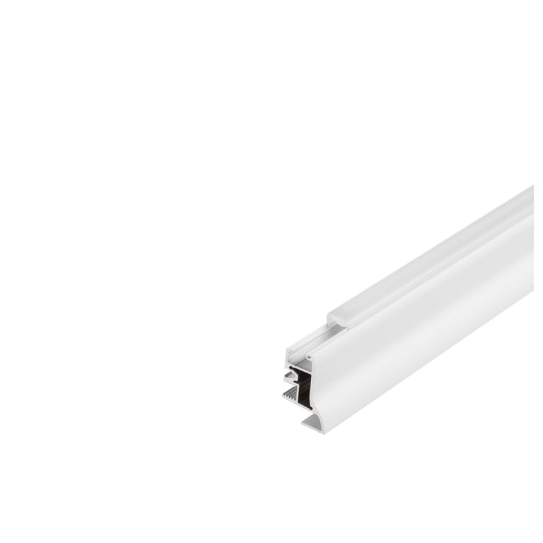 GLENOS Plintprofiel 200 wit mat, 2m, incl. cover