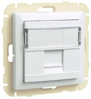 Efapel basis sokkel en centraalplaat tbv 1*rj45 wit