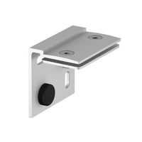 H-PROFIL wandmontage beugel zilver