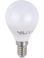 Masterlight - LED E14 Ball G45x80 100-240V 400Lm 5W 827 220° AC/DC Opal No SLB147240027