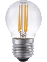 LED E27 Fila Ball G45x75 230V 370Lm 4W 925 AC Clear Dim