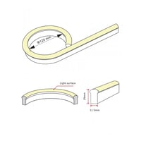 LED neon flex pro || 24V | 10m | 60 LED/m | warm wit