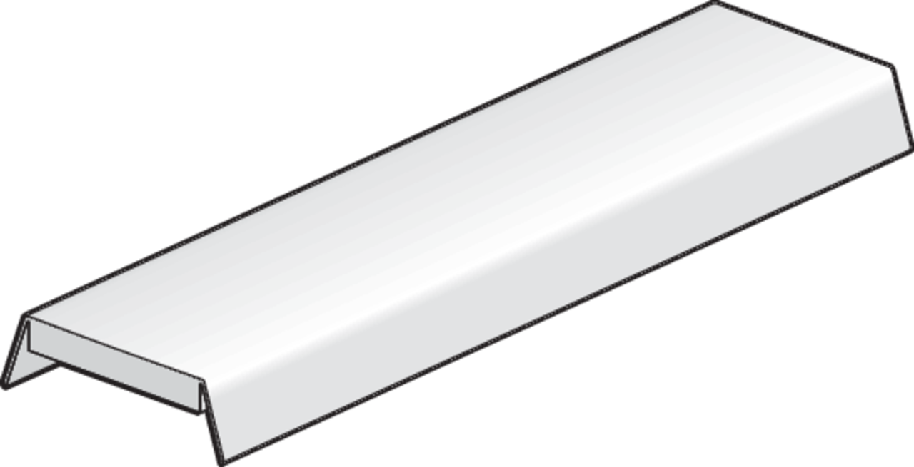Niko - Vlakke milky white cover, 2 m