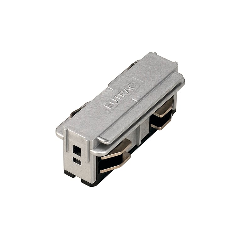 Doorverbinder 3-fase rail elec. zilvergrijs