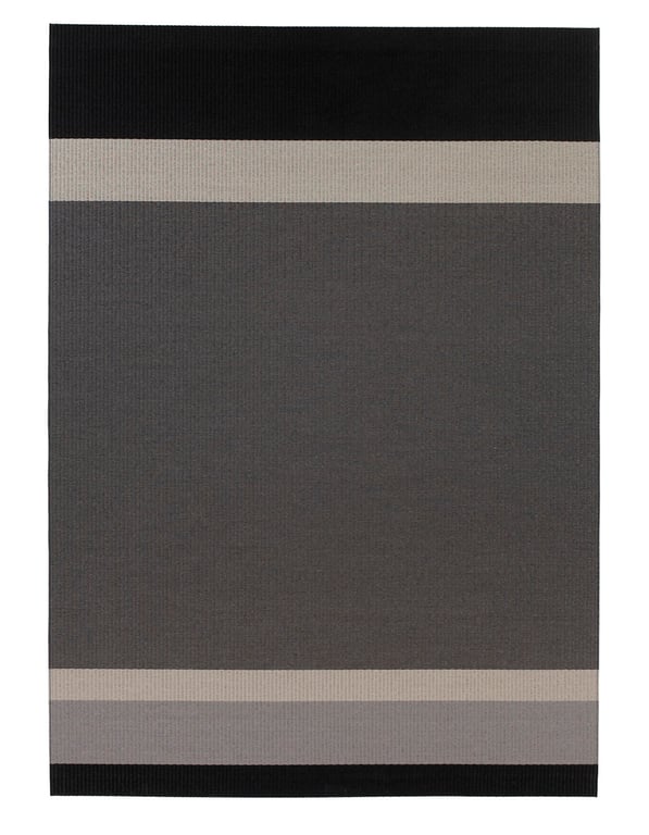 Design vloerkleed Woodnotes Panorama Black – Light Grey 1330930