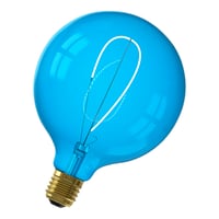 Calex NORA LED colors Globe G125 soft U-filament 220-240V 4W E27, Sapphire Blue 2700K dimmable, energy label B
