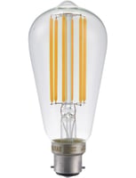 LED Ba22d Fila Rustika ST58x130 230V 550Lm 6.5W 927 AC Clear
